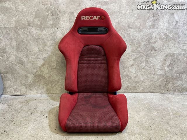 【中古】RECARO レカロ SR5 セミバケット セミバケ シート レッド系 底6点止め 両側三角ダイヤル / 2T6-1339|メガキングドットコム