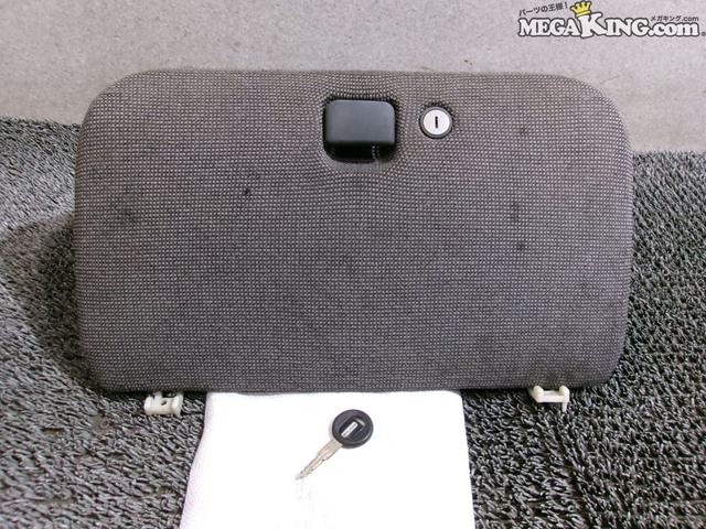 【中古】★希少 即納★S13 シルビア 純正 ノーマル グローブボックス 収納 小物入れ カギ付き / 4R12-596
