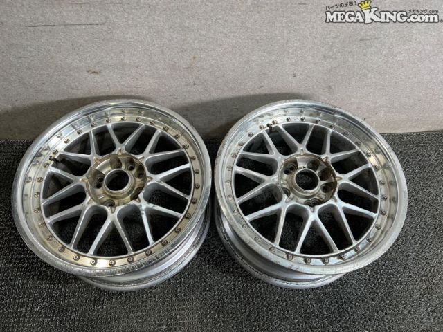 【中古】Weds ウェッズ 17インチホイール 8J+36 4穴 5穴マルチ PCD114.3 2本 / 4T5-918|メガキングドットコム