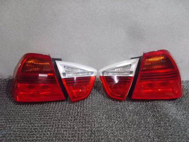 【中古】★激安!★BMW E90 320i 3シリーズ 前期 純正 ノーマル テールランプ テールライト 1台分 6937457 6937458 6937459 6937460 / 2R2-265