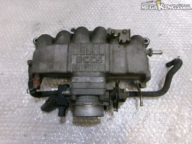 【中古】C34 ローレル 純正 ノーマル インマニ インテークマニホールド サージタンク スロットルボディ 付 RB20E / 2T3-1927