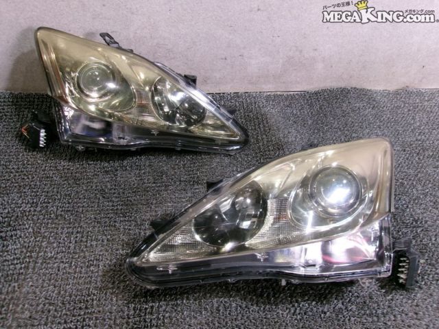 【中古】レクサス GSE20 IS250 前期 純正 ノーマル HID キセノン ヘッドライト ヘッドランプ 左右セット KOITO 53-33 点灯OK / T3-1217｜メガキングドットコム