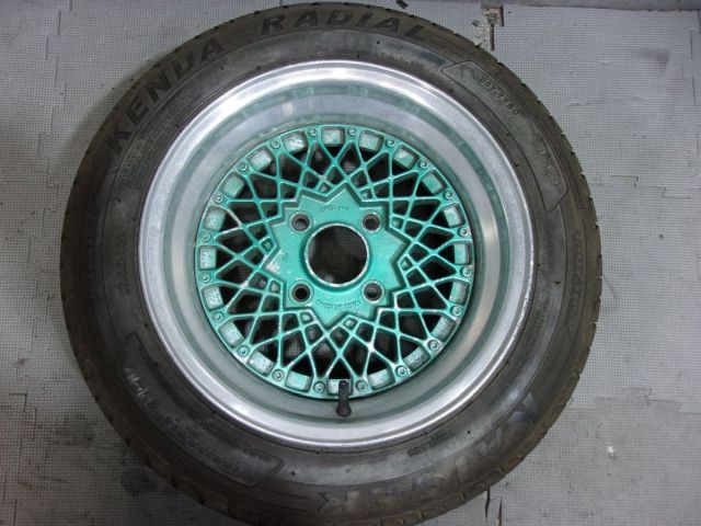 【中古】★深リム!激安!★RAYS レイズ VOLK ボルクメッシュ 14インチホイール 7J+1 4穴 PCD114.3 1本 / 2Q4-1109
