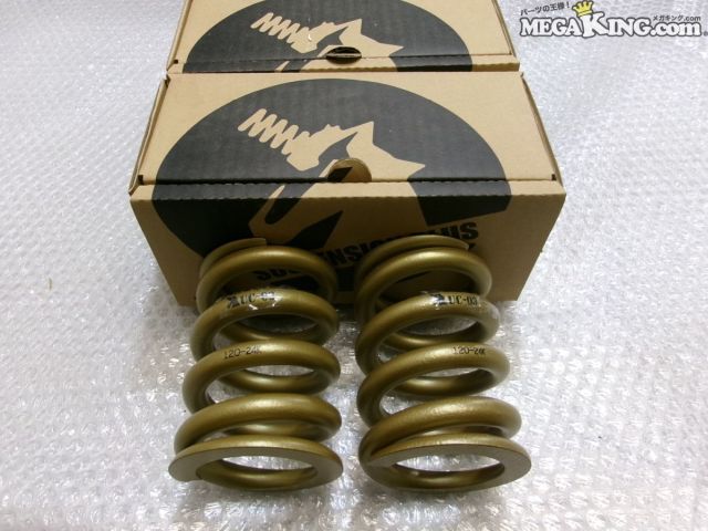【中古】★未使用★SUSPENSION PLUS サスペンションプラス 直巻き スプリング バネ コイル 車高調 2本 自由長約120mm ID約60mm 24K UC-03 / S7-331