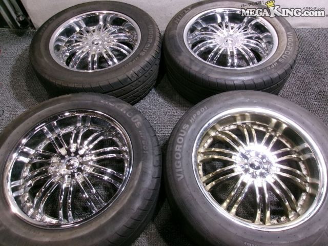 【中古】★送料無料★カリフォルニアカスタム 20インチホイール 8.5J+38 6穴 PCD139.7 4本 / 3S8-1184|メガキングドットコム