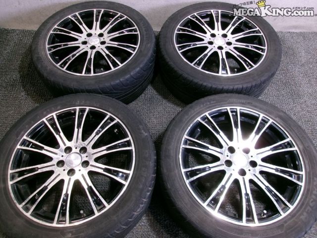 【中古】社外 DEEP IMPACT ディープインパクト 17インチホイール 7J+48 5穴 PCD100 4本 / 4T3-1577