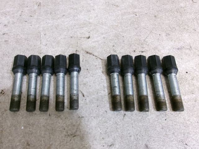 【中古】★鍛造!激安!★T-DEMAND ティーディメンド ホイールボルト ロングボルト M14×P1.5 首下約60mm 19HEX 10本セット / R10-1498