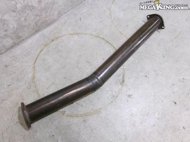【中古】車種不明 社外 オールステンレス フロントパイプ パイプ ストレート 素材 加工用 / R12-1570
