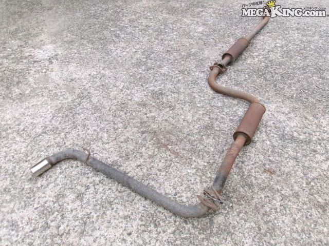 【中古】GA2 シティ 社外 マフラー 出口ステンレス 本体スチール / 2S6-690