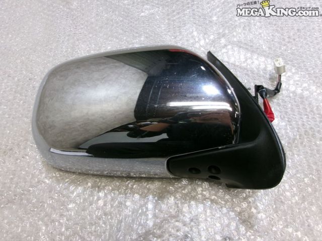 【中古】200系 ハイエース SGL 4型 5型 純正 ノーマル ドアミラー サイドミラー メッキ 5ピン 右 MURAKAMI 7376 / 4S4-697