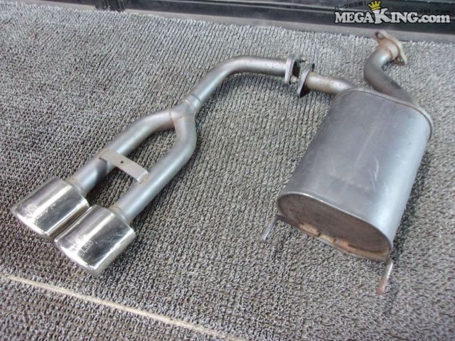 【中古】GD3 フィット HKS リーガル マフラー デュアル センター出し ? JASMA 051 03S11067 / 4S8-505