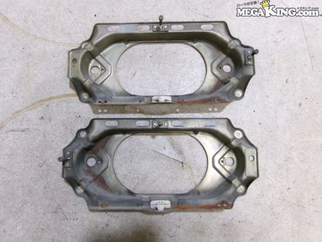 【中古】430 セドリック 純正 ノーマル ヘッドライトフレーム 枠 左右セット IKI 1041 グロリア 等 / 2S4-264