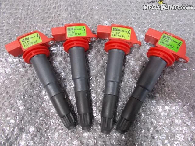 【中古】PORSCHE ポルシェ M46 970 パナメーラ4 BERU イグニッションコイル 4本 ZSE042 0040102042 / S4-649