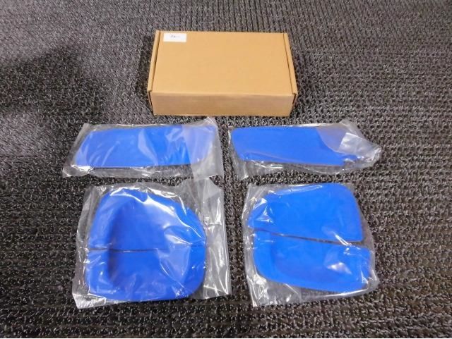 【中古】★新品!★200系 ハイエース 3型 カーブティックif ドアノブ カバー プロテクター ブルー / 2H8-162