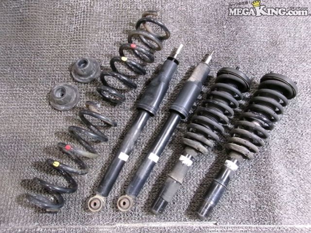 【中古】RR3 エリシオン 純正 ノーマル ショック&サスペンション アブソーバー 1台分 51601-SJK-0230 51602-SJK-0230 52610-SJK-0330 / 2T1-512｜メガキングドットコム
