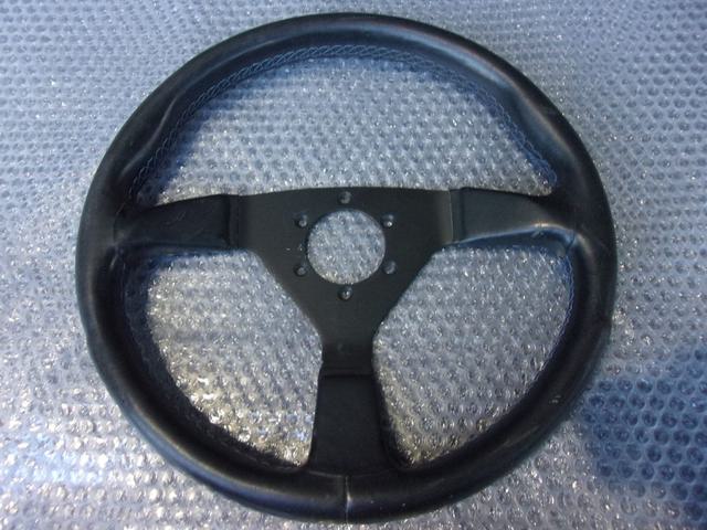 【中古】★激安!★社外 ステアリング ハンドル ブラック 345mm 34.5cm / 4R8-1337