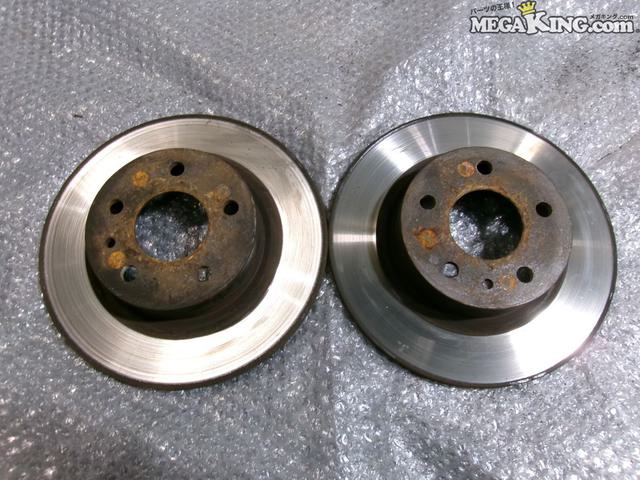 【中古】H7年2月 ランチア L31E5 デルタ 純正 リア リヤ ブレーキローター ディスクローター 252mm 左右セット / S3-222