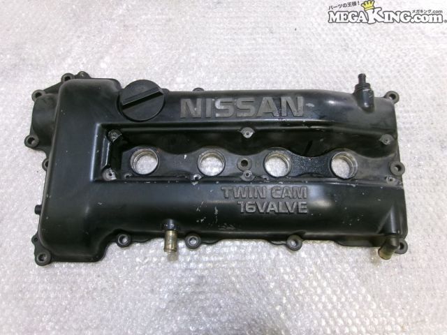 【中古】S15 シルビア ターボ 純正 ノーマル タペットカバー エンジンカバー カムカバー ブラック系 SR20DET / 2T3-677