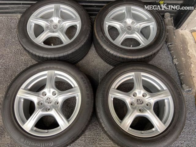 【中古】PORSCHE ポルシェ 970 パナメーラ 純正 18インチホイール 8J+59 9J+53 5穴 PCD130 4本 97036213602 / 2T7-129|メガキングドットコム