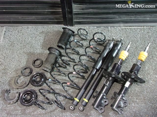 【中古】KSP210 ヤリス 純正 ノーマル ショック&サスペンション 1台分 48510-K0010 48520-K0010 48530-K0010 / S12-1452