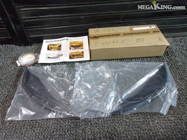 【中古】★未使用★2018~2020 フォード マスタング MP CONCEPT MPコンセプト フロント カナード エアロ HG-MU18-FBW / S12-1558｜メガキングドットコム