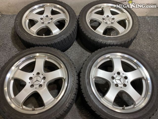 【中古】ユーロデザイン 18インチホイール 8.5J +41 5穴 5穴 PCD112 4本 ベンツ W212 Eクラス にて使用 / 5T6-1861｜メガキングドットコム