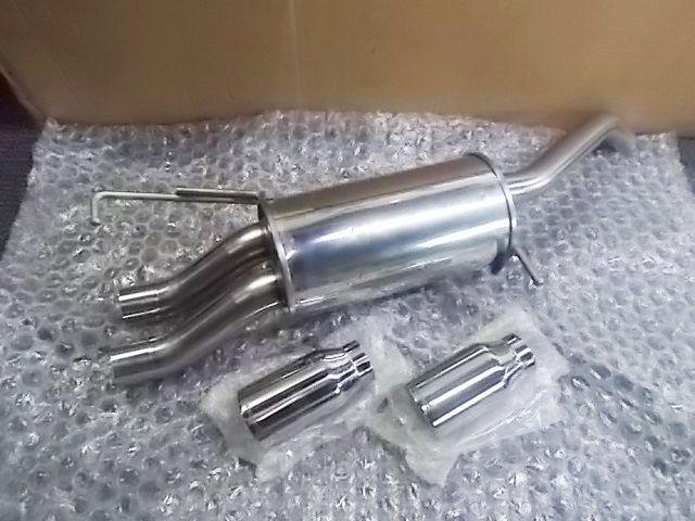 【中古】★新品!★2002年~2005年9月 VW フォルクスワーゲン 9NBBY ポロ 丸目 1.4L NA WOLFIX マフラー ダブル 2本出し / N3-069