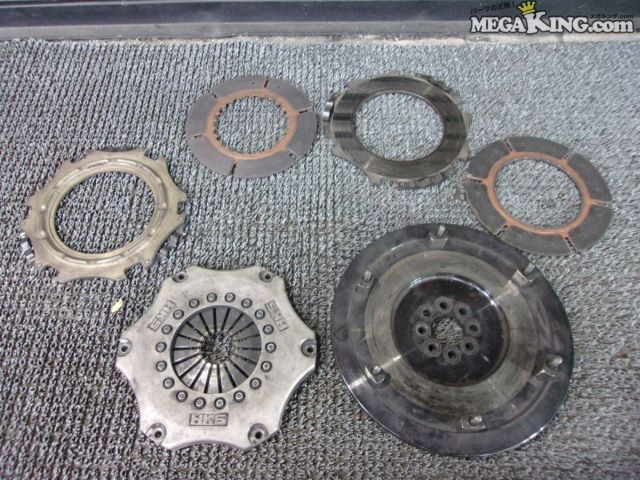 【中古】S14 シルビア 5MT HKS メタル ツイン クラッチ カバー フライホイール ディスク SR20DET / 4S8-1607 21,820円