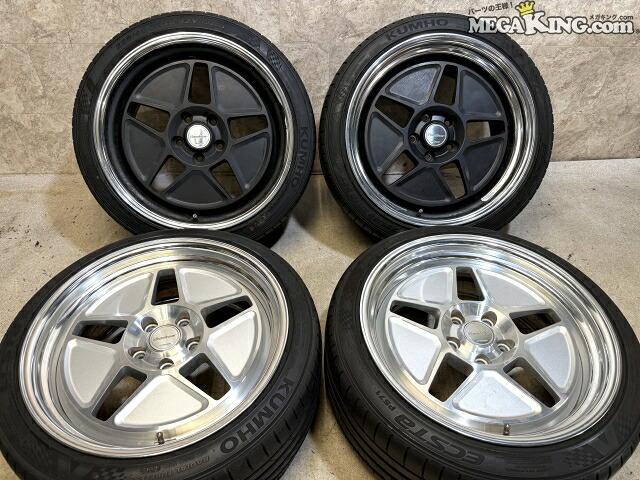 【中古】★送料無料★WORK Seeker ワーク シーカー S7X 18インチホイール 9J +30 +40 5穴 PCD112 ゴルフ アウディ A3 ベンツ等 / T4-1133｜メガキングドットコム