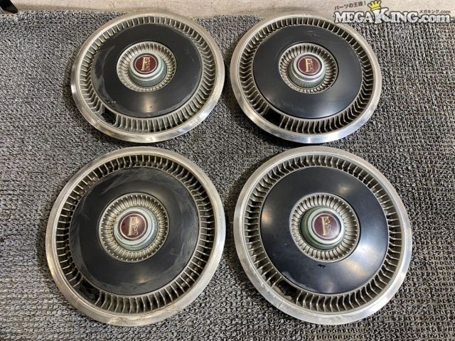 【中古】330 セドリック 純正 ノーマル ホイールキャップ カバー 4枚セット 40343-Y8000 / 2T6-2339｜メガキングドットコム