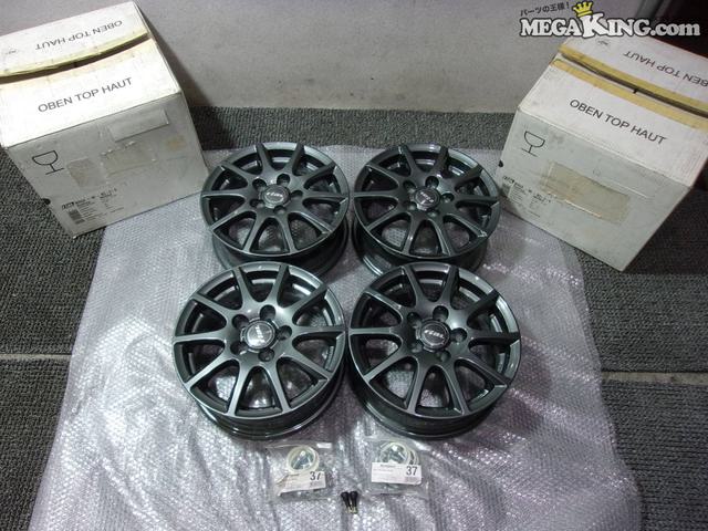 【中古】★未使用★riaL M1554 14インチホイール 5.5J+40 5穴 PCD100 4本 / S2-679 17,228円