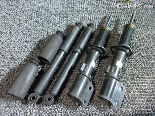 【中古】H81W ekワゴン 純正 ノーマル ショックアブソーバー 1台分 MR961025 MR589611 / 4S9-1672