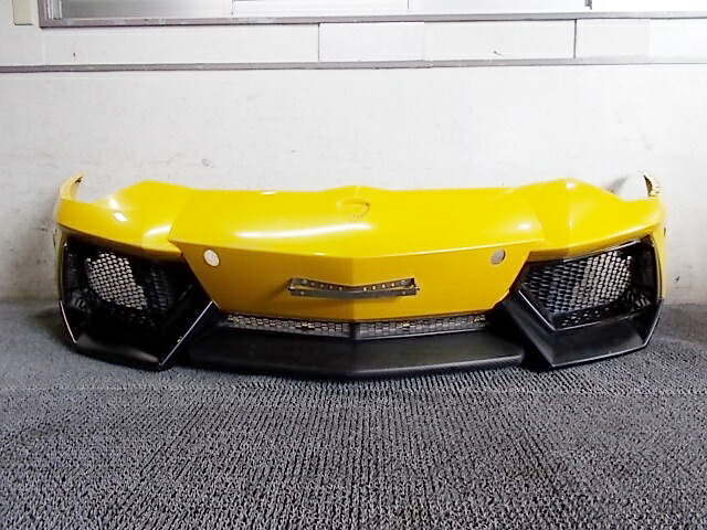 【中古】★激安!★Lamborghini Aventador ランボルギーニ アヴェンタドール LP700-4 純正 フロントバンパー センサー穴有 470807113C / J8-187
