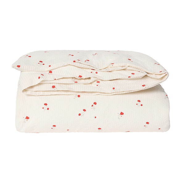 garbo\u0026friends ガルボアンドフレンズ Poppy Seersucker Duvet Cover Single 掛け布団カバー シングル オーガニックコットン 掛ふとんカバー お祝い ギフト おしゃれ シンプル 可愛い