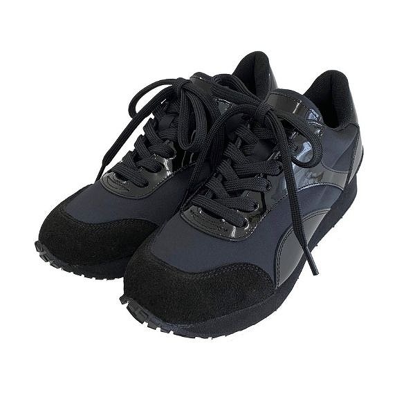 【SALE】UNIONINIユニオニーニsatin sneakersスニーカーブラックキッズレディースシューズ靴子供服