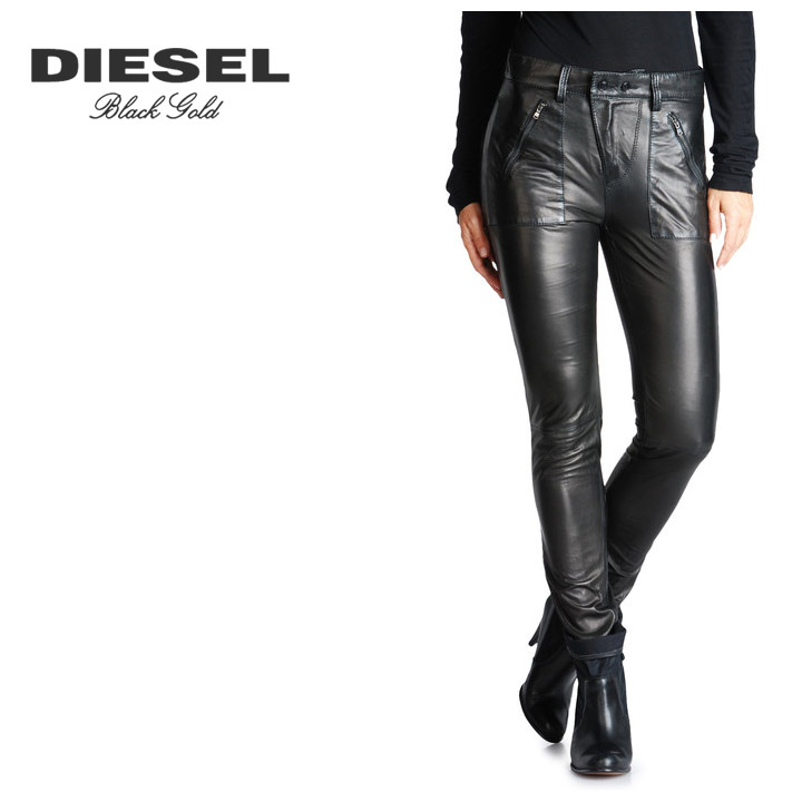 新品！DIESEL レザーパンツ-