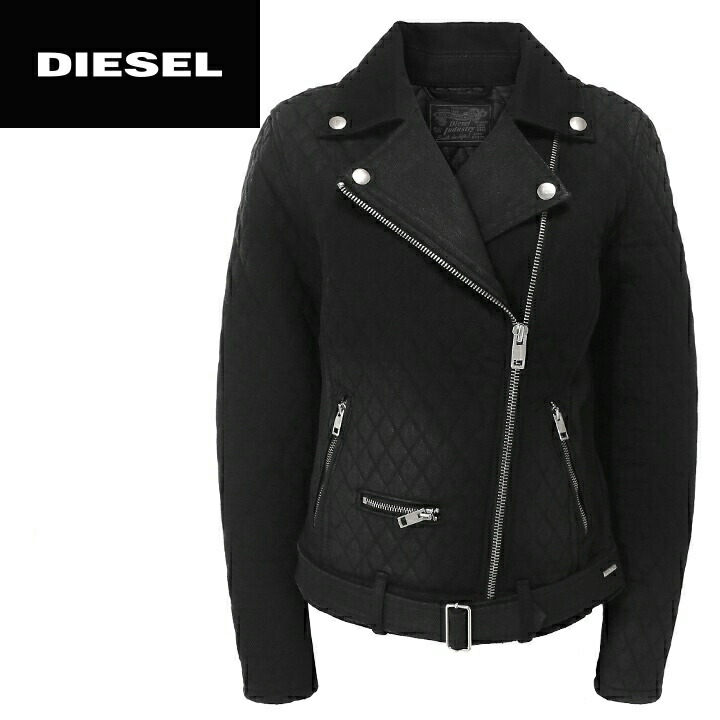 楽天市場 Diesel ディーゼル レディース ジップアクセント 中綿 キルティング ライダースジャケット サイズs M ブラック Die L O 128 メーカー希望小売価格50 600円 Brand Outlet キイロヤドゥーエ