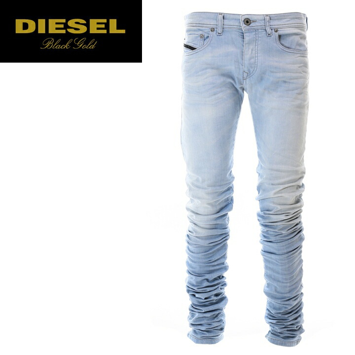 正規激安 Diesel Black Gold ディーゼル ブラックゴールド メンズ ウォッシュ加工 スーパーロングレングス スキニー ストレッチ ジーンズ デニム パンツ Type 2614 W26 32 ライトインディゴ Die M P 505 メーカー希望小売価格70 400円 楽天