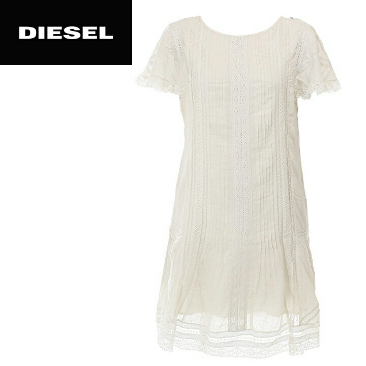 安い購入 楽天市場 Diesel ディーゼル レディース レース装飾 薄手 シースルー コットンボイル 膝上丈 ミニ丈 ワンピース D Alisa サイズxs M アイボリー Die L T A8 179 メーカー希望小売価格52 800円 Brand Outlet キイロヤドゥーエ 安い