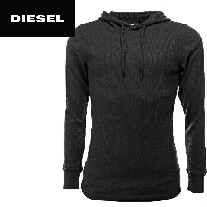 安い 楽天市場 Diesel ディーゼル メンズ ショルダー切替 薄手 ワッフル地 長袖 フードパーカー プルオーバーパーカー T Frank サイズs ブラック Die M T B4 1 メーカー希望小売価格19 580円 Brand Outlet キイロヤドゥーエ 人気ブランドを