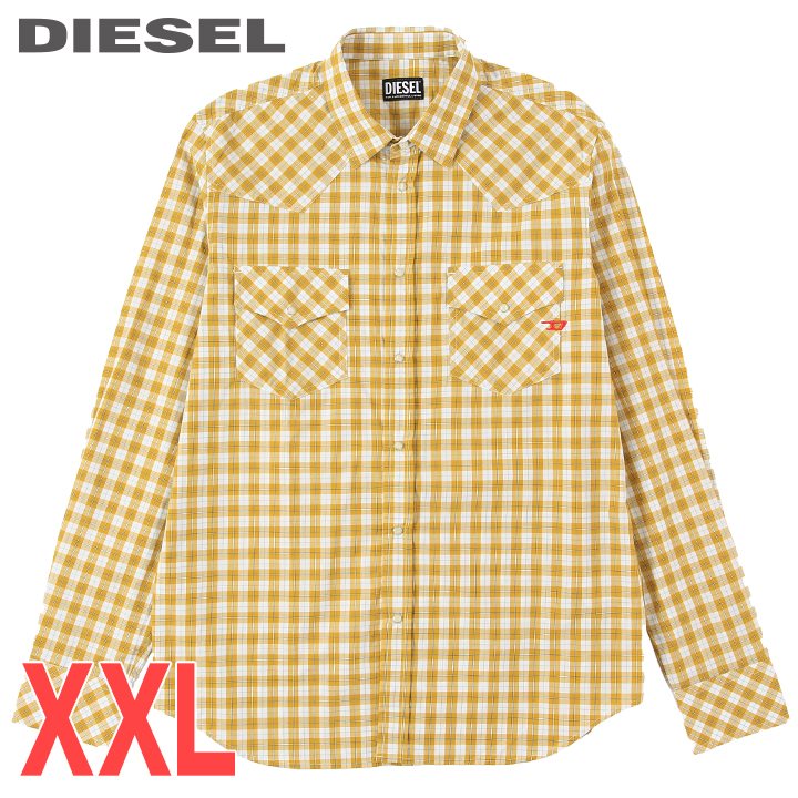 DIESEL メンズ シャツ リバーシブル デザイン デニムシャツ　XL ロゴ 楽天市場】□DIESEL ディーゼル メンズ□リバーシブル チェック