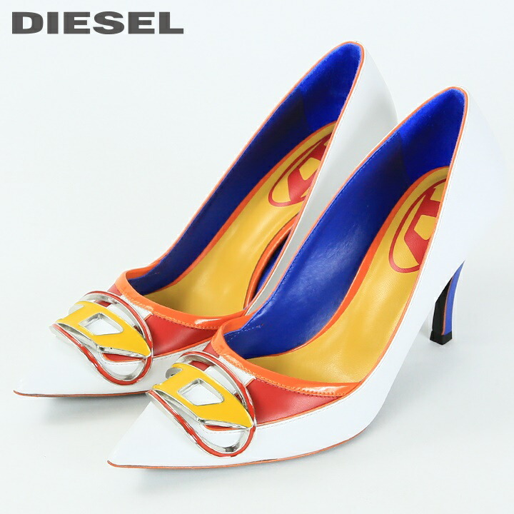 美品✨ DIESEL スクエアトゥ アンクルストラップ サンダル Dロゴ 38 美品✨ DIESEL スクエアトゥ アンクルストラップ サンダル Dロゴ