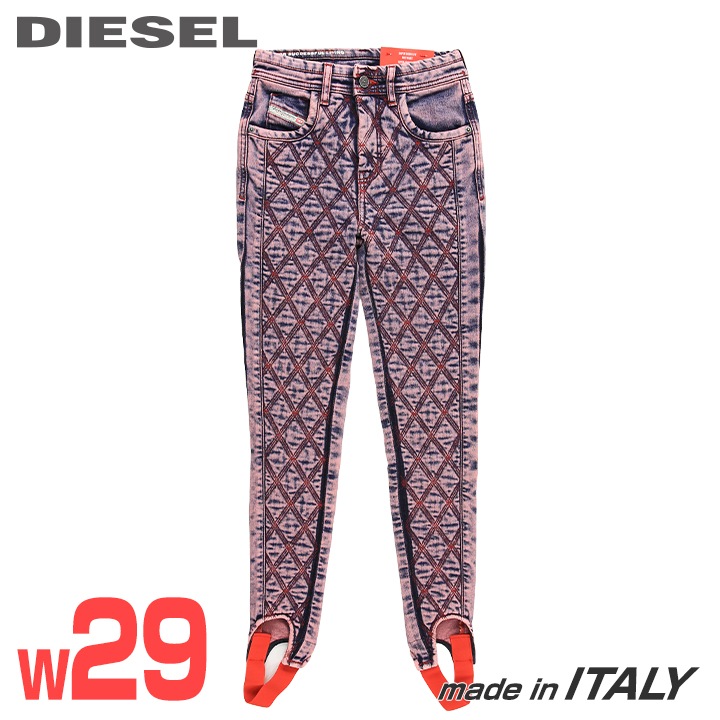 ★DIESEL ディーゼル レディース★ヴィンテージ製作 キルティングうつり変わり 美伸ばすこと スーパースキニー デニム ジーンズ ズボン下 トレンカ【D-DUCT-FS】【W29L30】【サクラ色系】die-l-p-f8-666 《製造業者願望すること受け売り必要経費84,700円》
