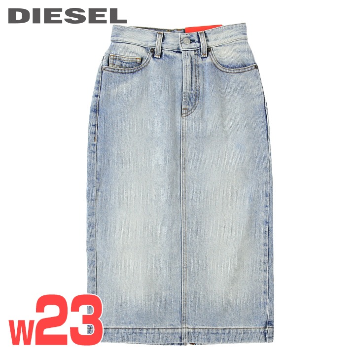 DIESEL ハイウェスト デニムスカート DIESEL（ディーゼル）の「レディース デニムスカート 膝丈