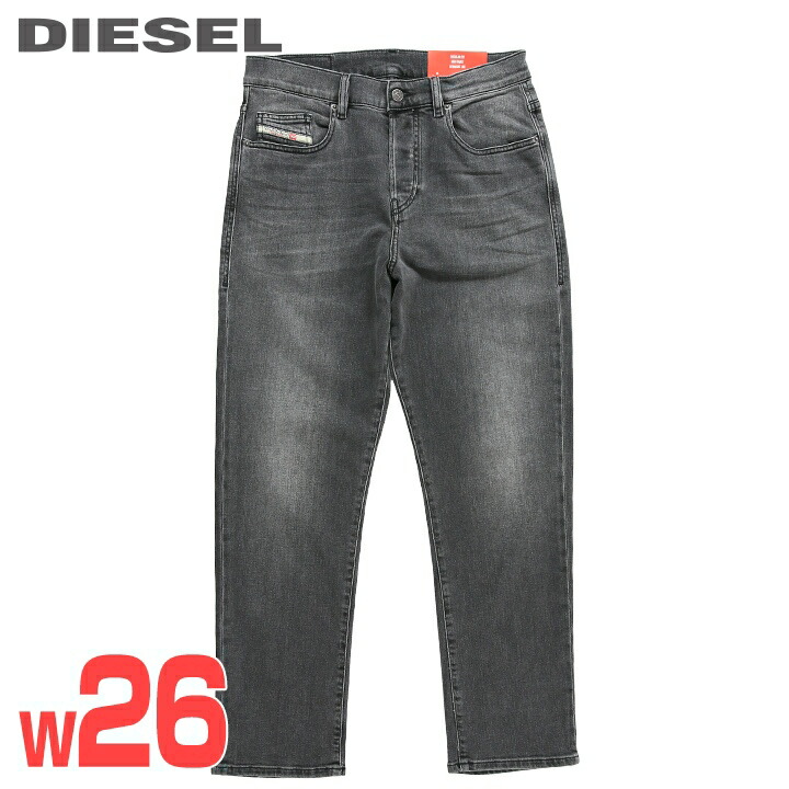 DIESEL ブラックデニム ストレートパンツ DIESEL ディーゼル レディース デニムパンツ IRYS 00SD5V-084RS
