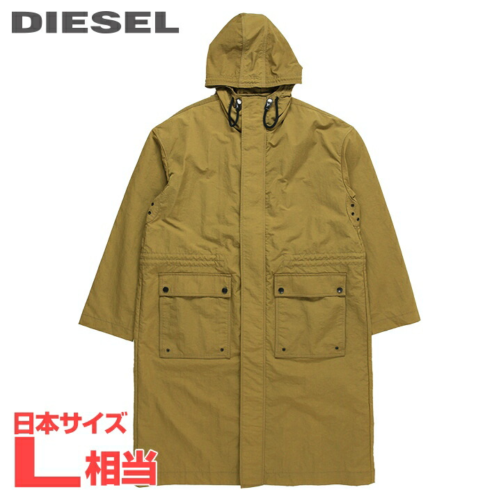 DIESEL ディーゼル 23SS LOOK37 ロングコート DIESEL（ディーゼル）の「メンズ ロングコート ウエストベルト