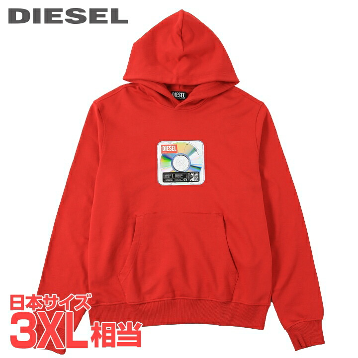 ■DIESEL ディーゼル メンズ■写真絵刷り上げる デジタル刷り上げる 長袖 プルオーバースウェットパーカー【S-GINN-HOOD-E6】【大いさXXL】【1大いさ程大きめの大いさ感】【赤いこと】die-m-t-f8-1マクスウェル 《製造会社願望すること受け売り通貨価値30,800円》