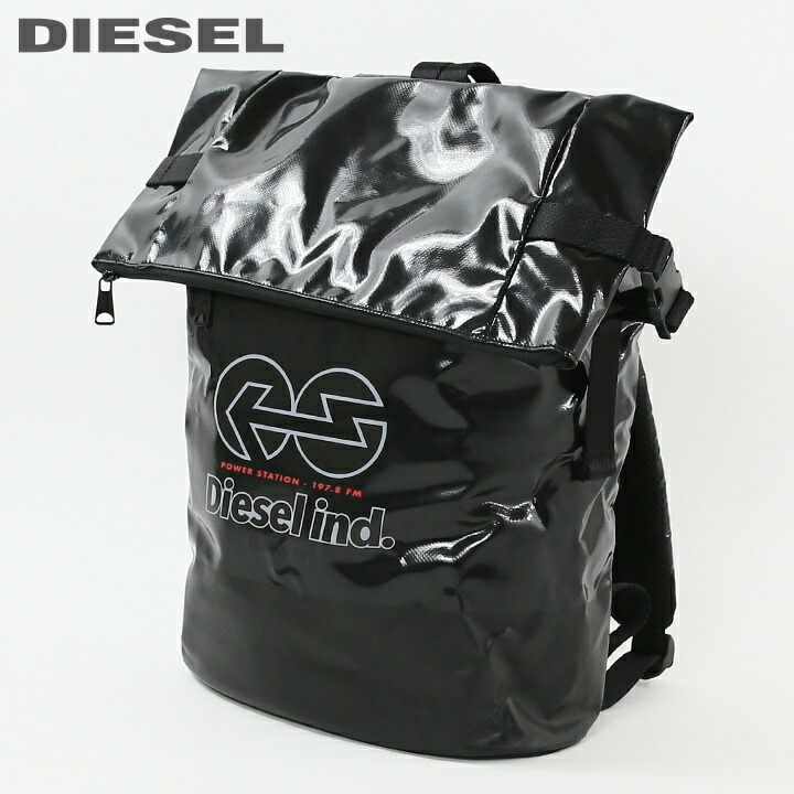 DIESEL ロールトップリュック DIESEL ディーゼル ロールトップバックパック 鞄 メンズ セイル