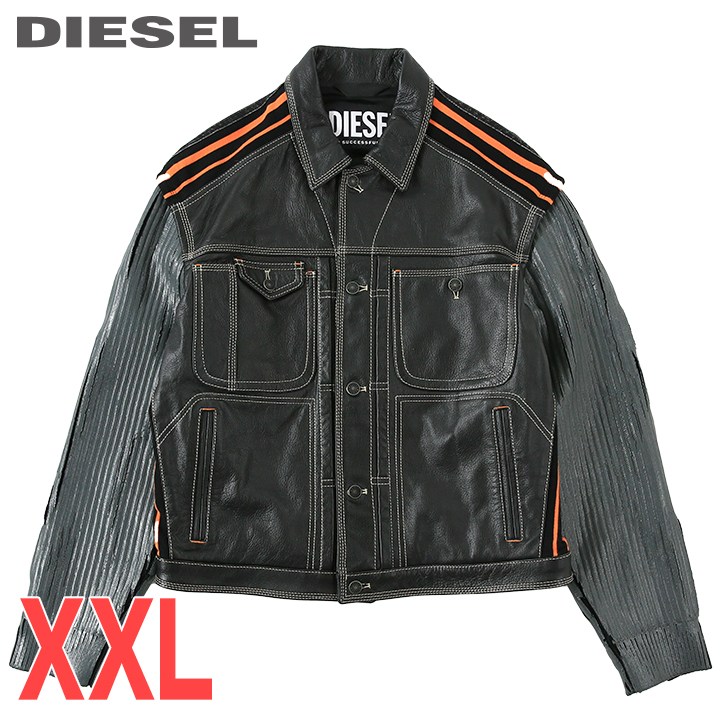 ディーゼル　羊革ジャケット 楽天市場】□DIESEL ディーゼル メンズ□羊革 本革 チェック柄