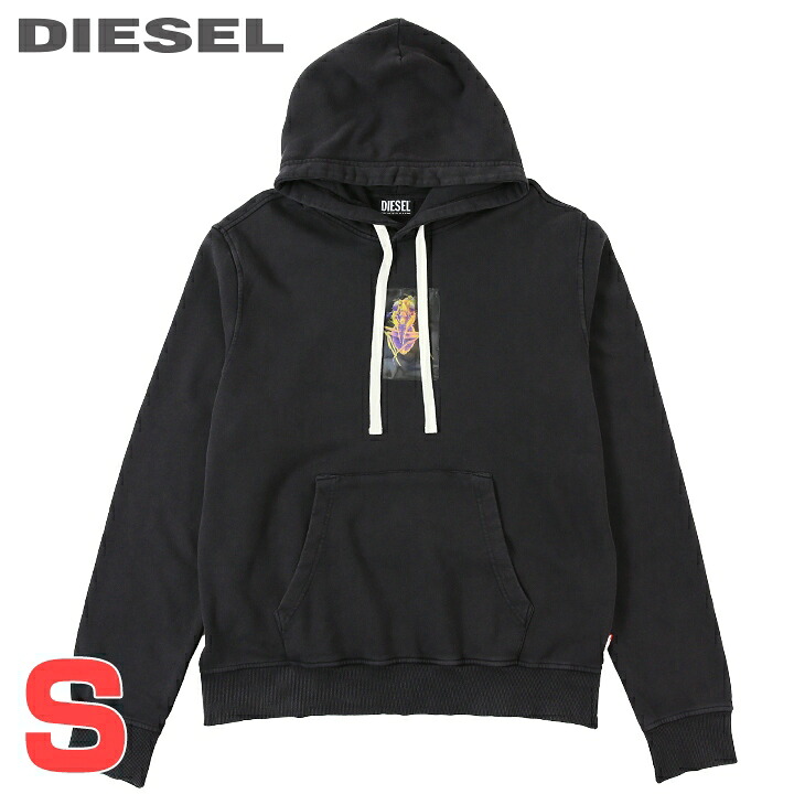 ■DIESEL ディーゼル メンズ■レンチキュラープリント サルファーダイ工業 レギュラー相応う プルオーバースウェットパーカー【S-GINN-HOOD-E2】【大きさS】【暗然たる薄墨色】die-m-t-f8-1k8 《製造会社願望すること受け売り通貨価値35,200円》